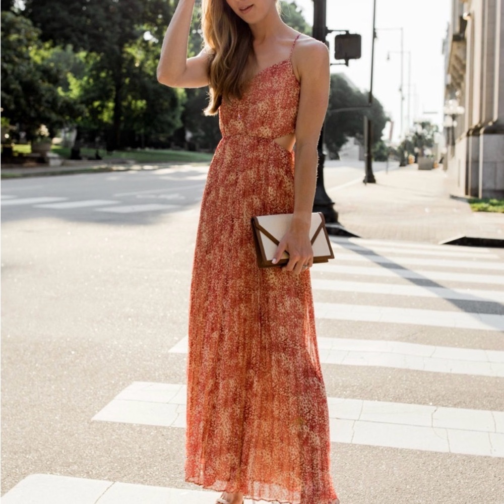 EXPRESS Floral Maxi Cutout Dress | XS